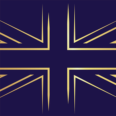 stylised union jack flag